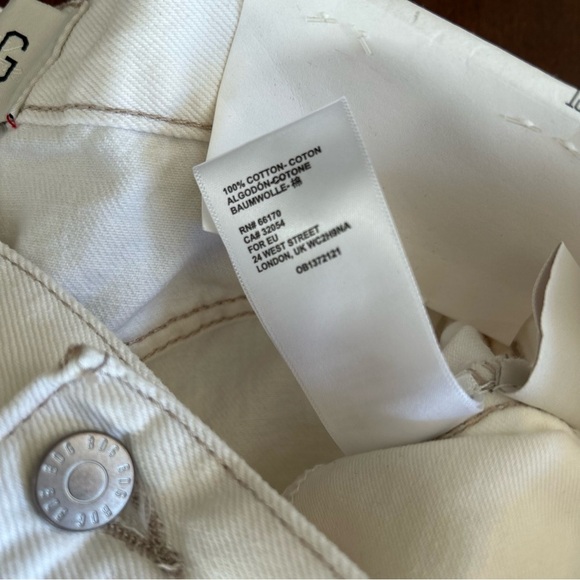 BDG | A-Line White Distressed Denim Shorts - Picture 7 of 7